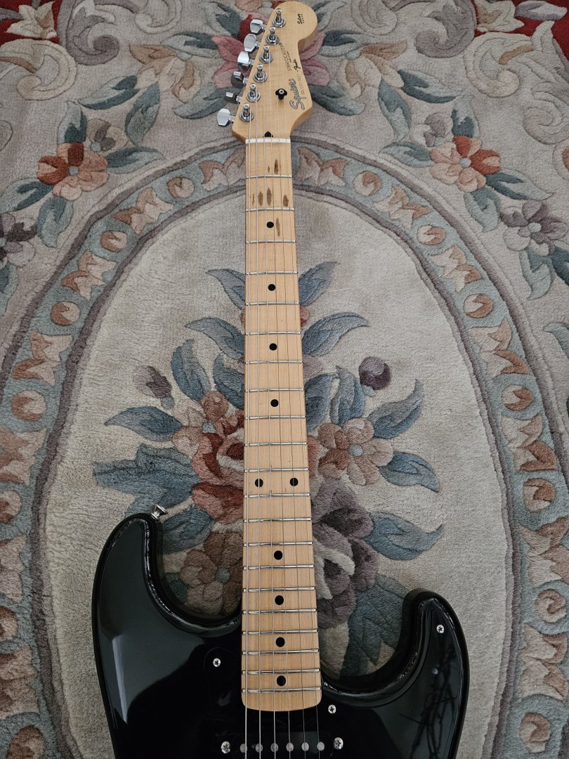 Guitarra eléctrica SQUIER Silver Series Japan 1993 Strat Black
