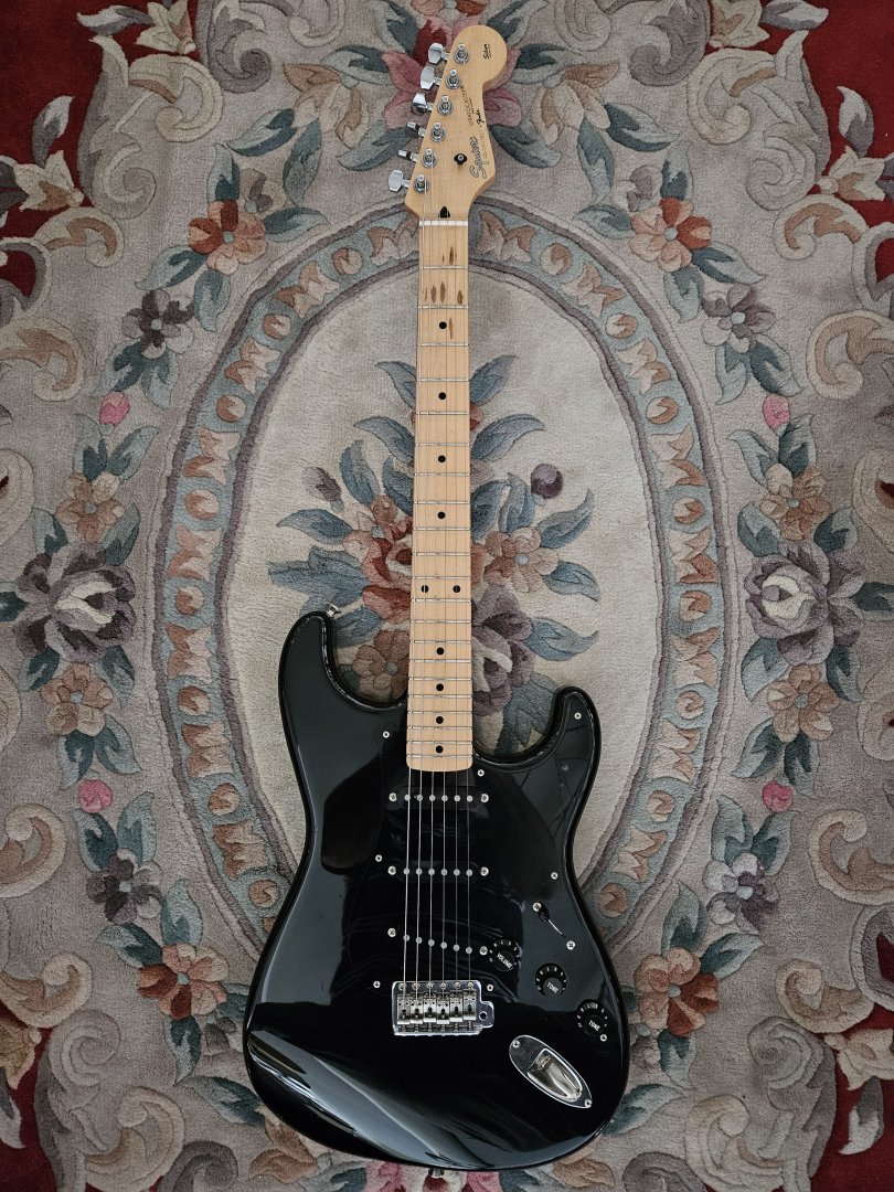 Guitarra eléctrica SQUIER Silver Series Japan 1993 Strat Black