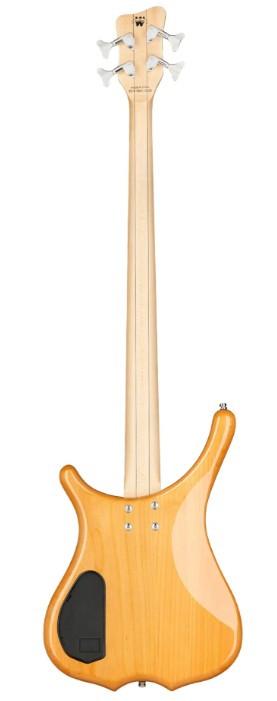 Warwick RockBass Infinity, 4-String, Fretless - Natural Transparent High Polish