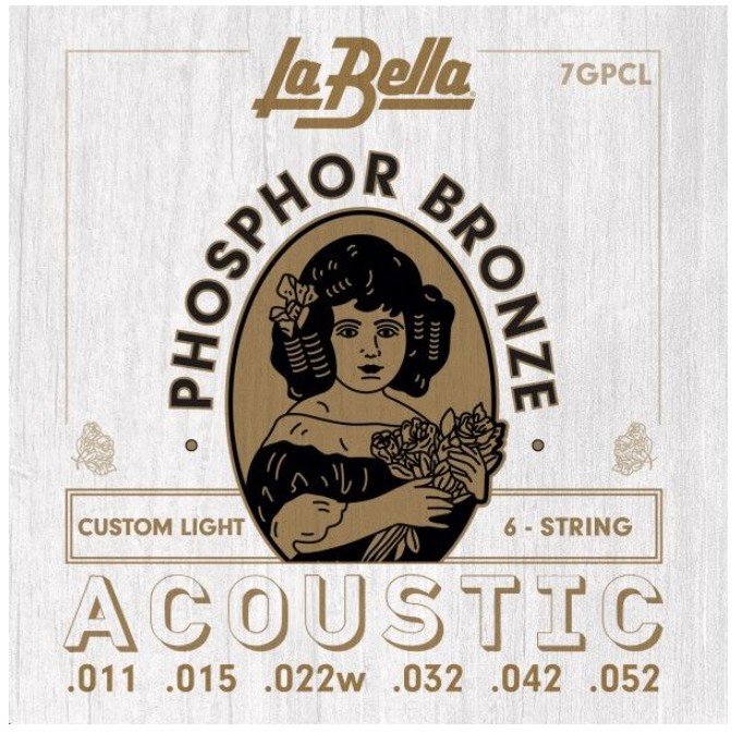 LA BELLA Acustic Guitar PHOSPHOR Custom Light 11-52