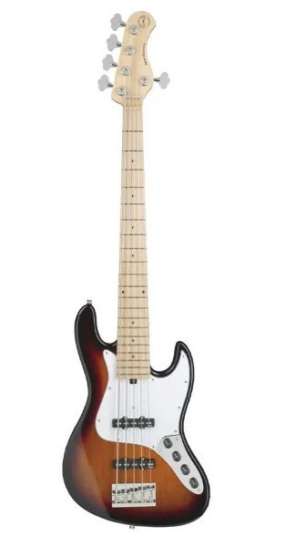Bajo SADOWSKY MetroExpress 21-5 JJ Maple - Tobacco Burst Transparent High Polish