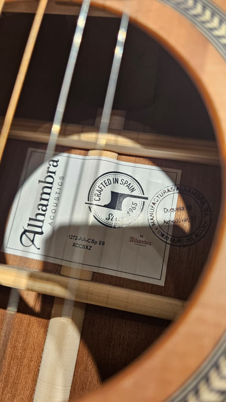 Guitare acoustique Alhambra Auditorium AA CSp E9