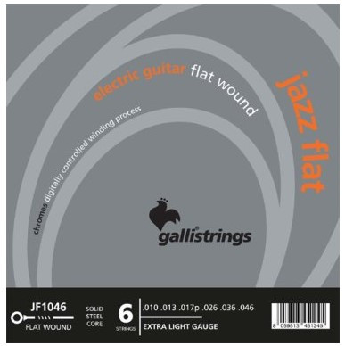 Cordes guitare électrique GALLI STRINGS filet mi round 10-46