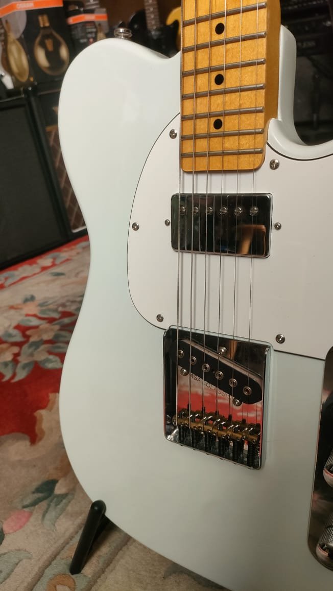 Guitarra elèctrica G&L Tribute Asat Classic Bluesboy MP Sonic Blue - Segona Mà