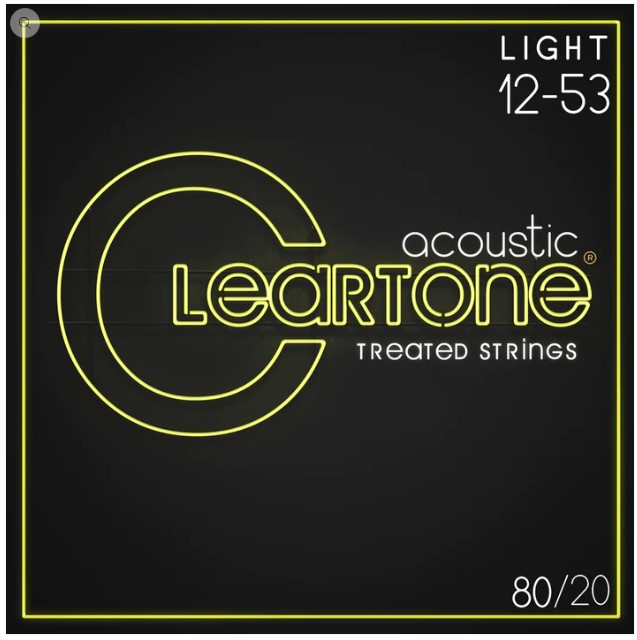 Cordes CLEARTONE 12-53 Guitare Acoustique Bronze 80/20 Custom Light
