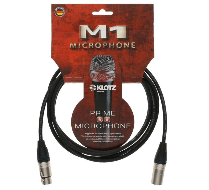 KLOTZ Microphone Cable M1 5m, XLR Neutrik