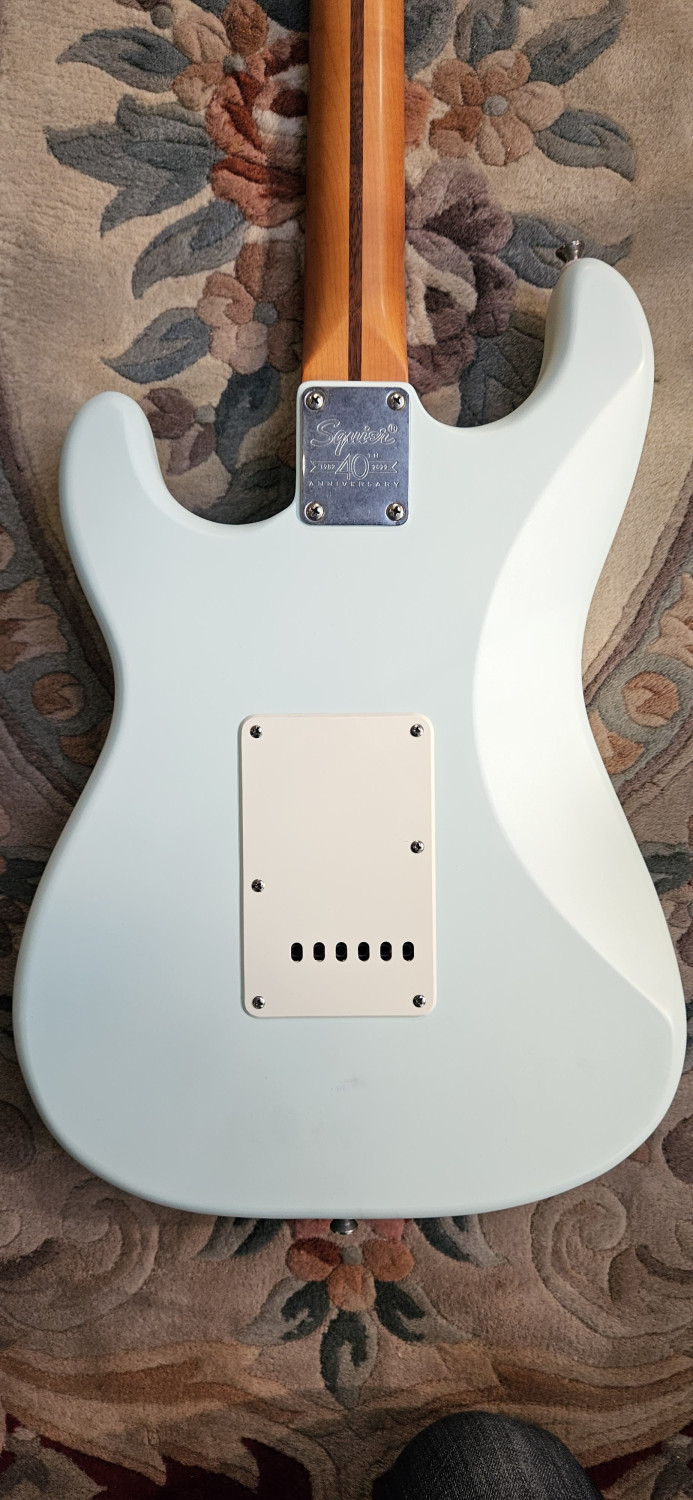 SQUIER 40th anniversary Strat Sonic Blue