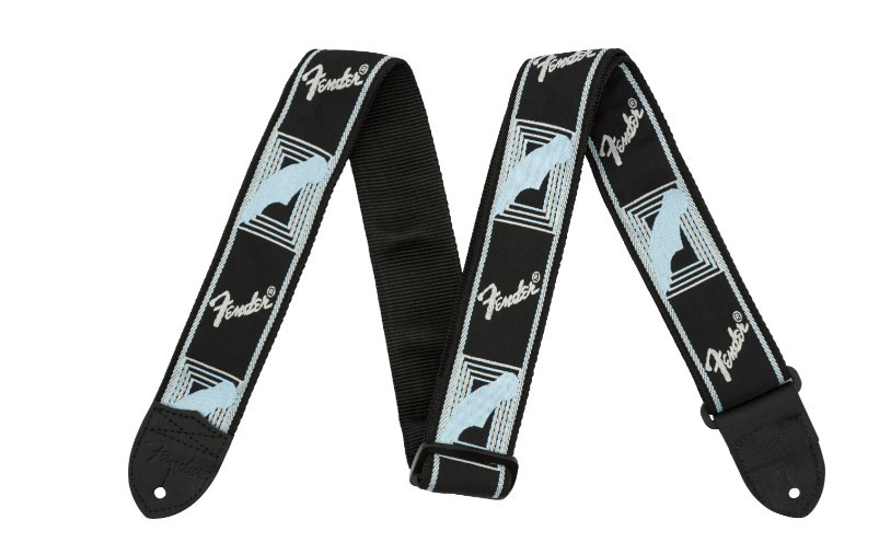 Sangle FENDER 50mm Monogrammed black-light grey