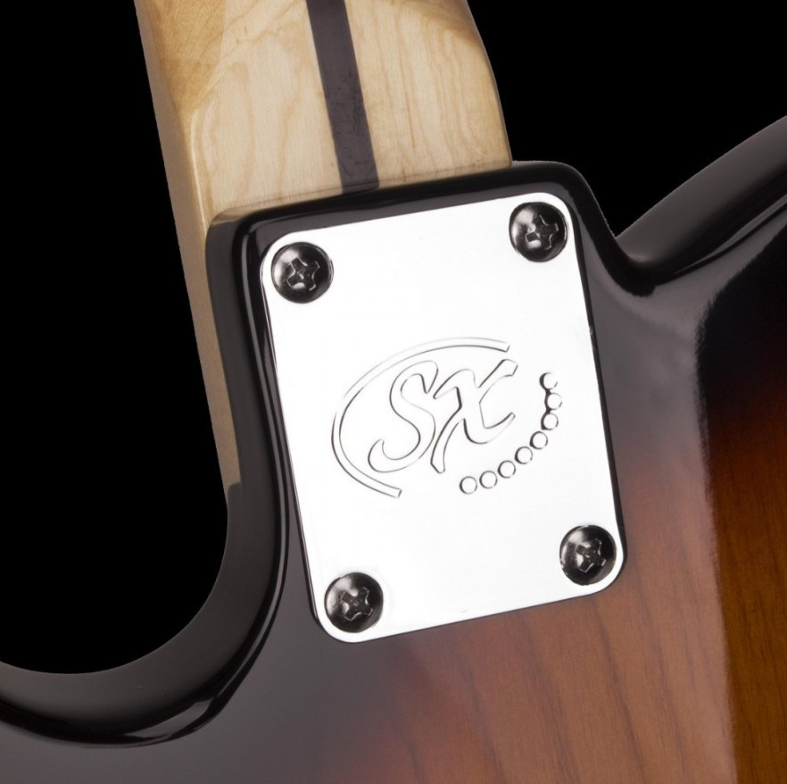 Guitare électrique SX Telecaster STL Aulne 3 tone Sunburst