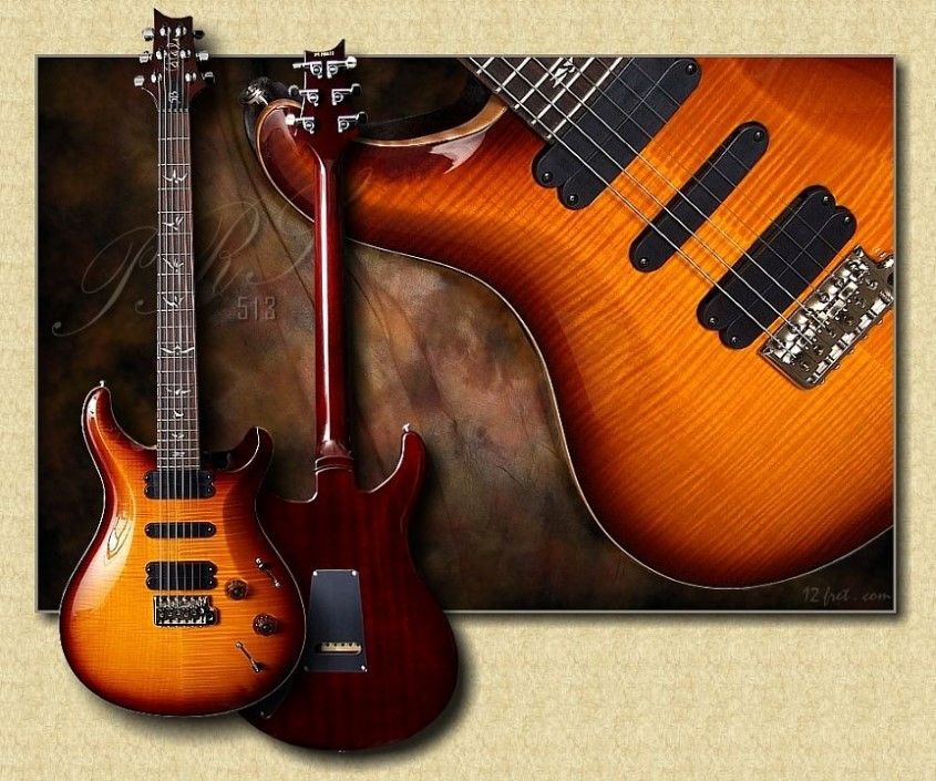 Guitarra eléctrica PRS 513 Maple Flamed Sunburst