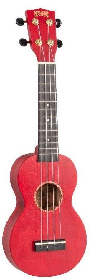 Ukelele MAHALO MS1TRD Soprano Trans Red con Funda