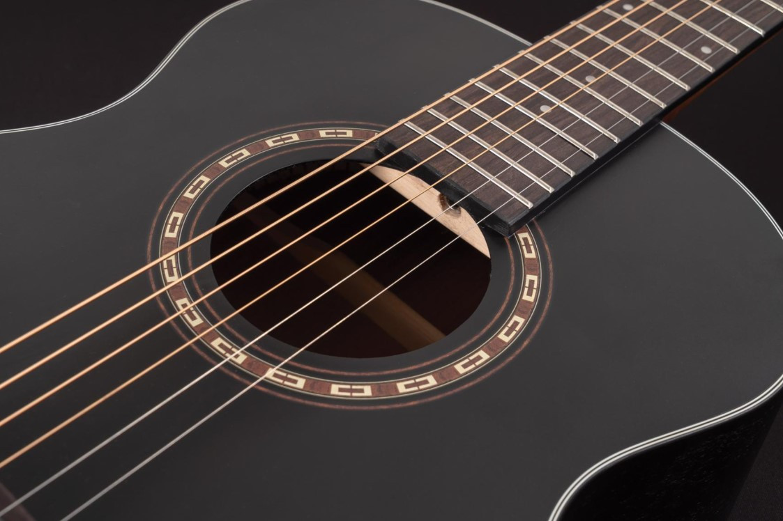 Guitare acoustique WASHBURN Apprentice G-MINI 5 Black Matte