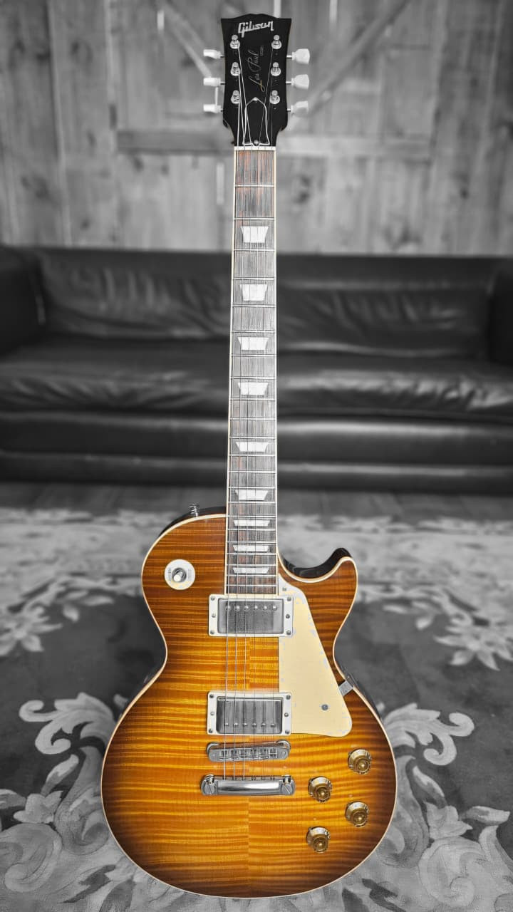 GIBSON 2003 Les Paul Standard Plus Honeyburst aka Premium Plus w/Highly Flamed Maple AAAAA #00093527