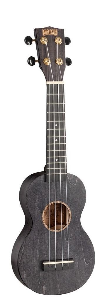 Ukelele MAHALO MS1TBK Soprano Trans Black con Funda