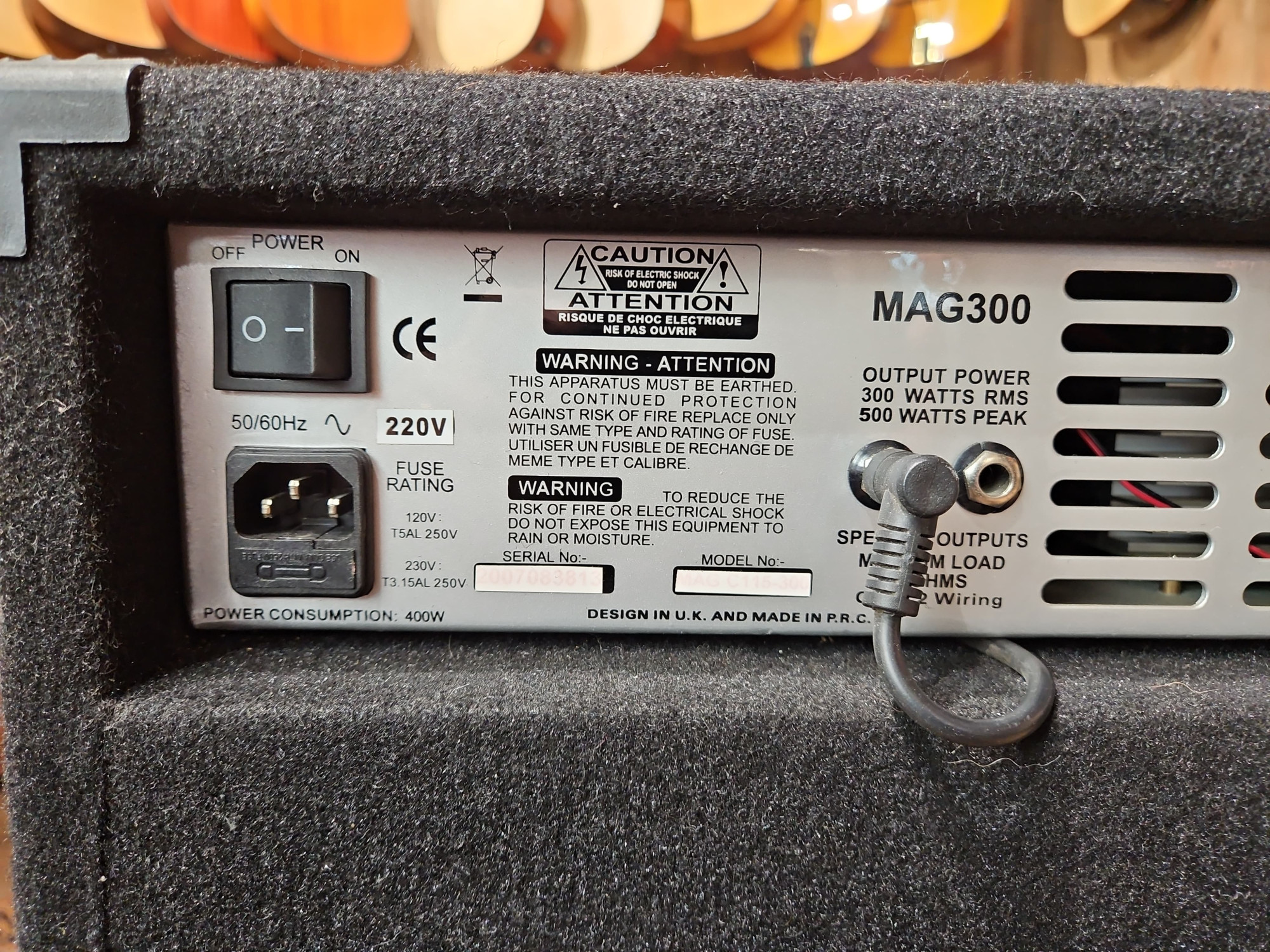 Combo basse ASHDOWN MAG 300 EVOII 115 - Occasion