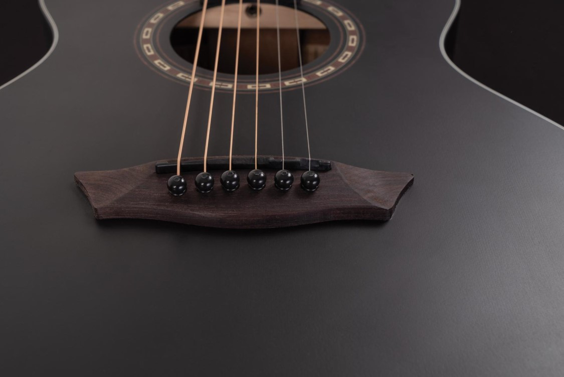 Guitare acoustique WASHBURN Apprentice G-MINI 5 Black Matte