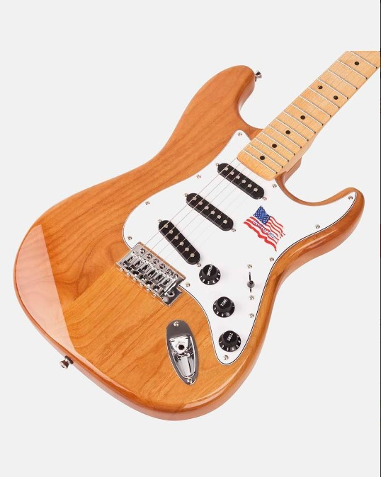 Guitarra eléctrica SX SST Strato Alder Natural