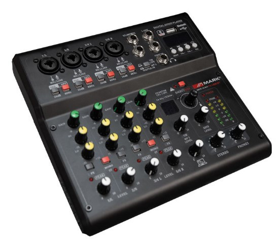 Mesa de mezcla MARK Mini Max FX USB BT