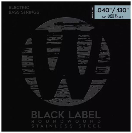 WARWICK Black Label - Cordes de basse 5c, Medium Light, .040-.130