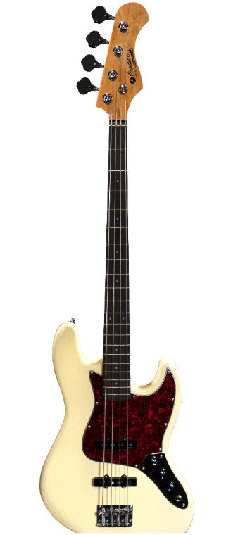 PRODIPE Sèrie JB80-RA Jazz Bass Blanc Vintage