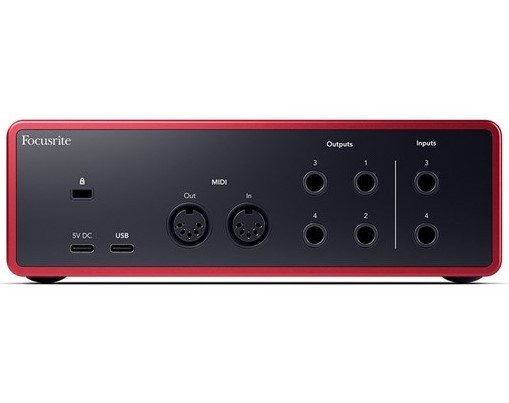 Interface FOCUSRITE Scarlett 4i4 4th gen