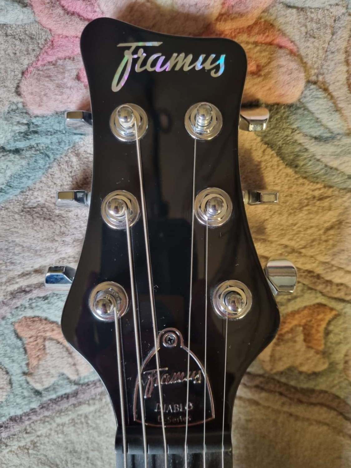 Guitare électrique FRAMUS D-Series Diablo Supreme, Nirvana Black Transparent