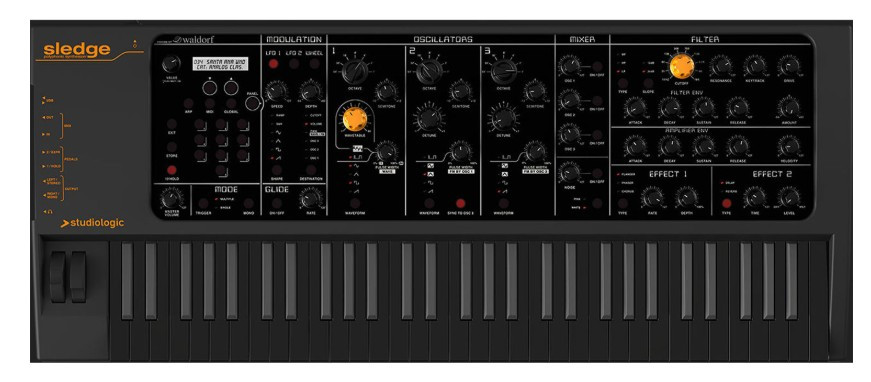 Synthétiseur STUDIOLOGIC Sledge 2.0 Black Edition