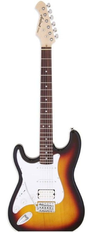 Guitarra Electrica ARIA STG-004-3TS Sunburst ZURDA