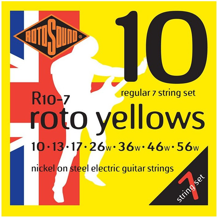 Cuerdas guitarra eléctrica ROTOSOUND R10-7 10-56