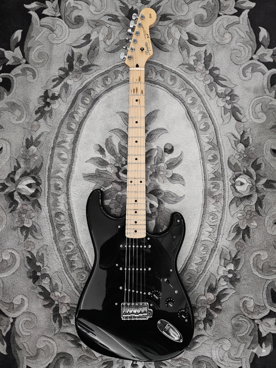 Guitarra elèctrica SQUIER Silver Series Japan 1993 Strat Black #O017607 - Segona Mà