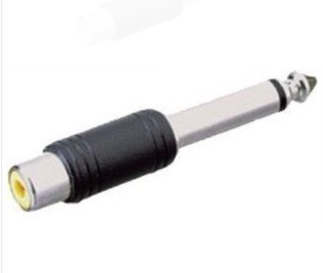 Adaptador EK AUDIO A084 RCA Hembra - Jack mono 1/4