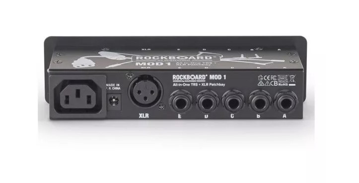 RockBoard MOD 1 V2 – TRS & XLR, IEC & Barrel Patchbay