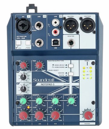 Mesa de Mezcla SOUNDCRAFT Notepad-5