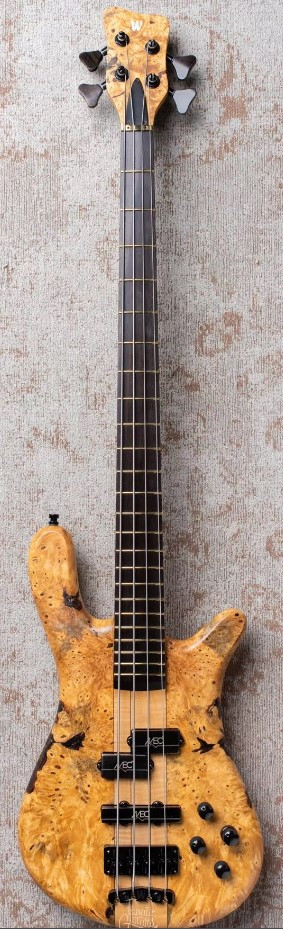 Warwick Custom Shop Streamer Stage I – 4-String, Whiskey Tinted Honey