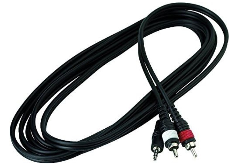 Cable ROCKCABLE RCA macho a Mini Jack stereo macho 3m