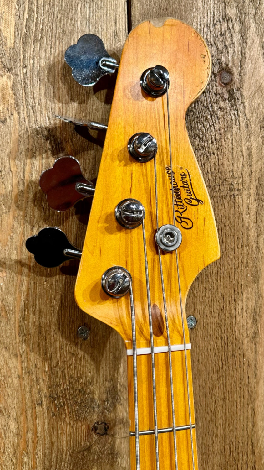 Baix RITTENHOUSE Precision Bass Sunburst envellit Maple Neck - Made in USA
