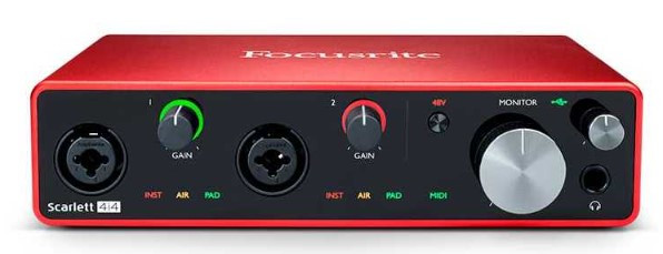 Interface FOCUSRITE Scarlett 4i4 3th gen