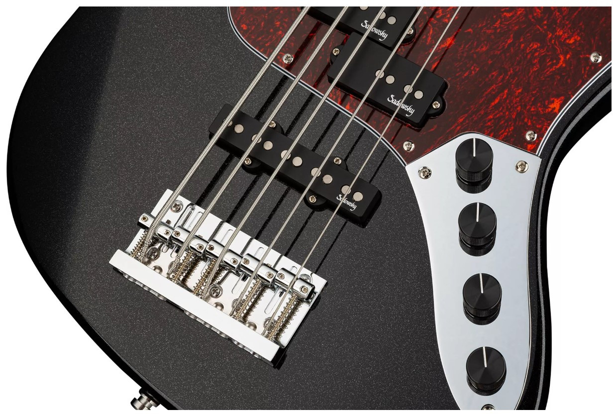 Basse SADOWSKY MetroExpress 21-5 PJ Pau Ferro - Black High Polish