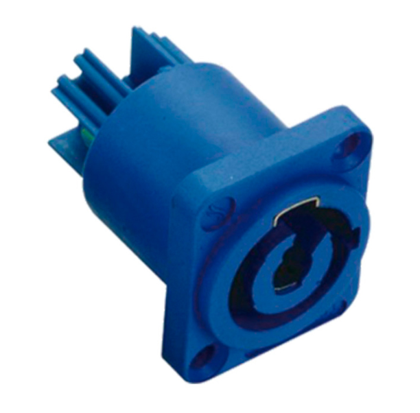Conector alimentación eléctrica 3 contactos MBA110
