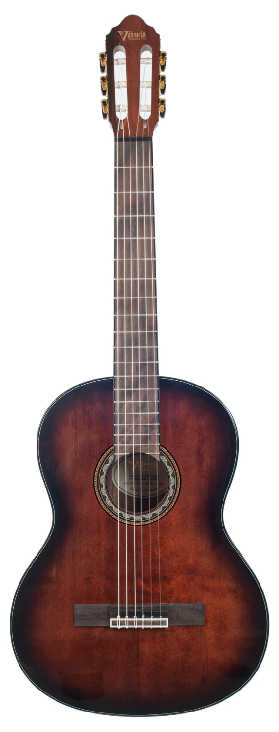 Guitarra clásica VALENCIA VC564 BSB marrón