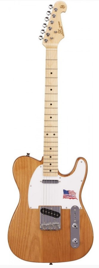 Guitare électrique SX Telecaster STL Aulne Naturel