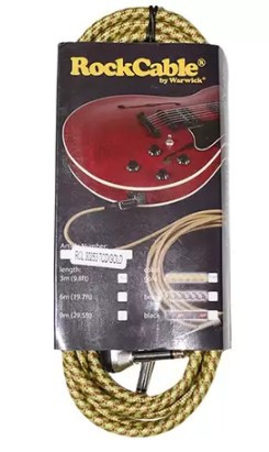 Cable d'instrument ROCKCABLE - 3m, RCL 30253 TC D/Gold