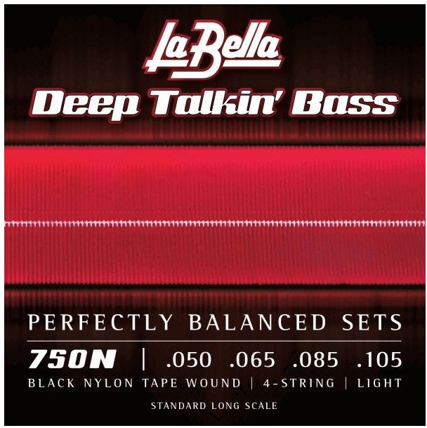 Cordes LA BELLA de Basse 750N Black Nylon Light