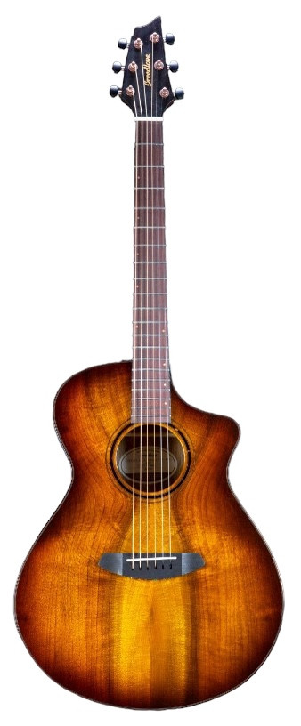 Guitare electroacoustique BREEDLOVE Pursuit Exotic S Concert CE Tigers Eye Myrtlewood
