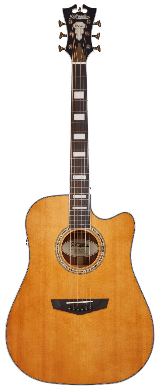 Guitarra electroacústica D'ANGELICO Premier Bowery Vintage Natural