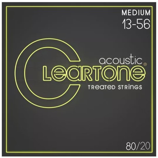 Cuerdas Cleartone 13-56 Acustic Guitars Bronze 80/20 Custom Light