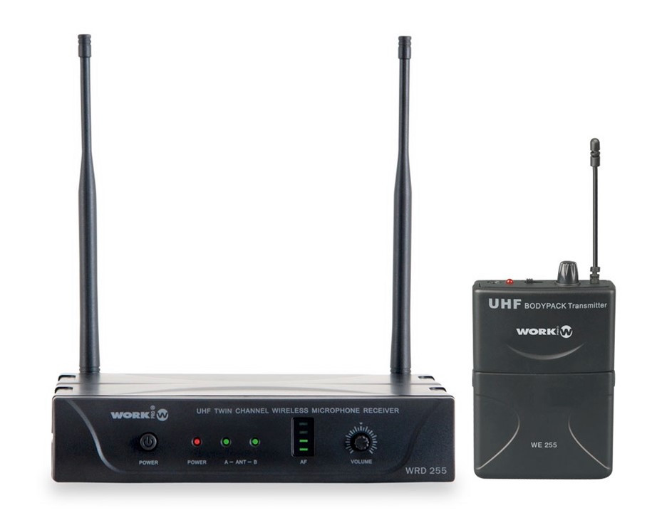 Sistema inalámbrico WORK WRD 255/2 UHF con micrófono de solapa