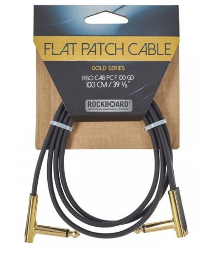 Cable ROCKBOARD GOLD Flat Patch, 100 cm