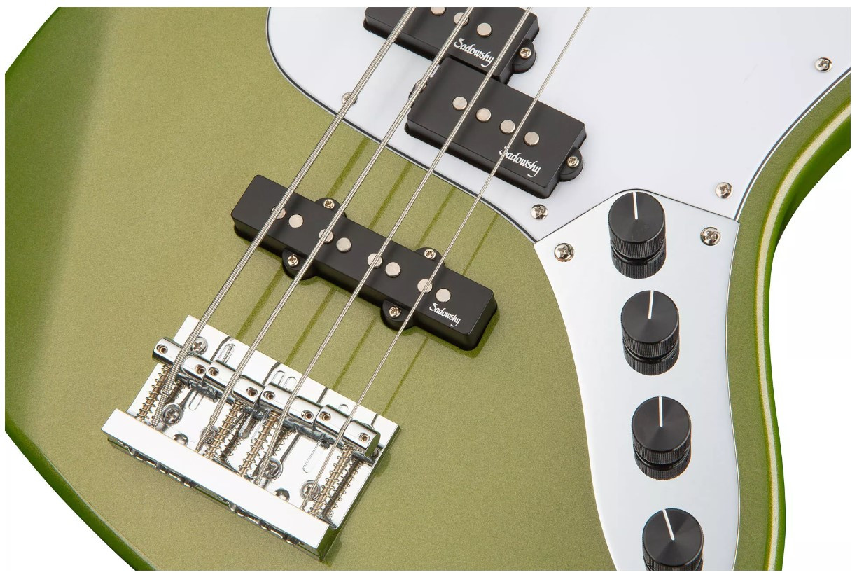 Basse SADOWSKY MetroExpress 21-4 PJ Pau Ferro - Green Metallic