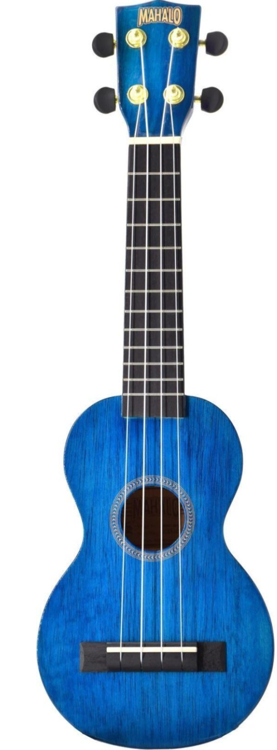 Ukelele Soprano MAHALO MH1TBU Transparent Blue